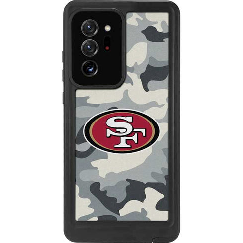 NFL San Francisco 49ers Camo Galaxy Note20 Ultra 5G Waterproof Case