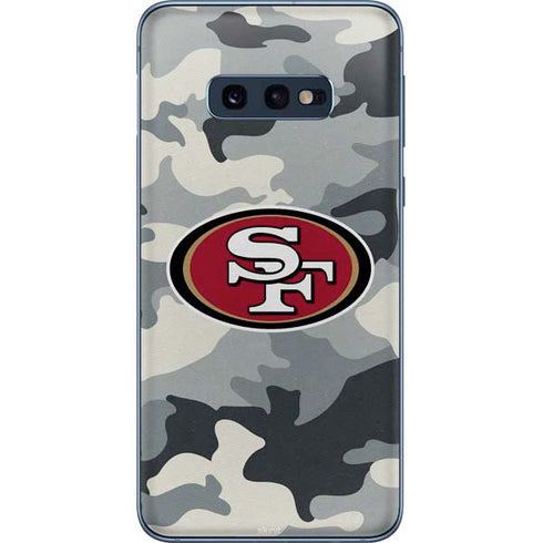 NFL San Francisco 49ers Camo Galaxy S10e Skin