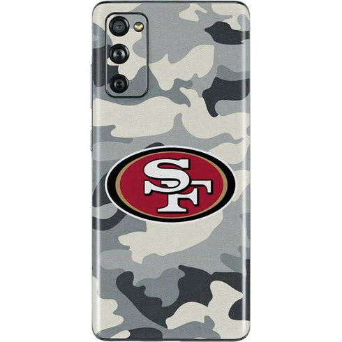 NFL San Francisco 49ers Camo Galaxy S20 Fan Edition Skin