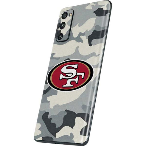 NFL San Francisco 49ers Camo Galaxy S20 Fan Edition Skin