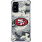 NFL San Francisco 49ers Camo Galaxy S20 FE Clear Case
