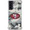 NFL San Francisco 49ers Camo Galaxy S21 5G Clear Case