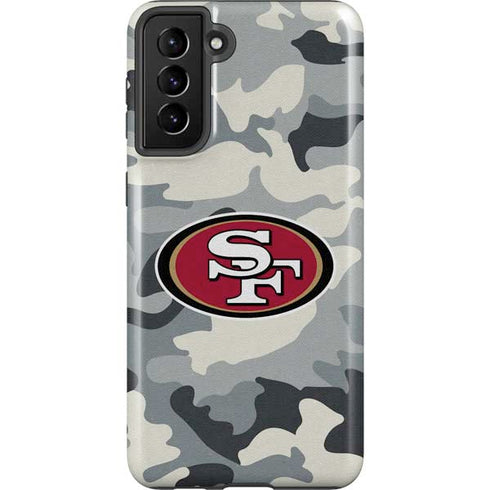 NFL San Francisco 49ers Camo Galaxy S21 FE Pro Case