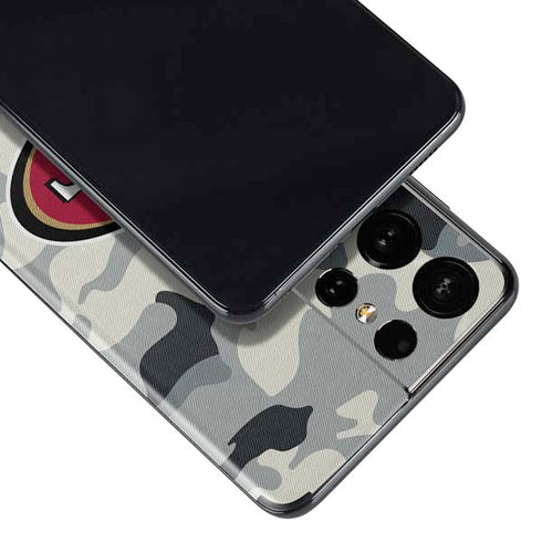 NFL San Francisco 49ers Camo Galaxy S21 Ultra 5G Skin