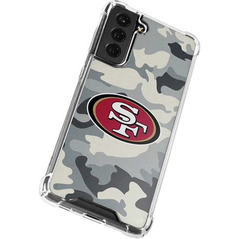 NFL San Francisco 49ers Camo Galaxy S22 Clear Case
