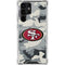NFL San Francisco 49ers Camo Galaxy S22 Ultra Clear Case