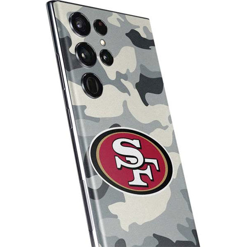 NFL San Francisco 49ers Camo Galaxy S22 Ultra Skin