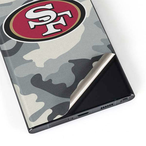 NFL San Francisco 49ers Camo Galaxy S22 Ultra Skin