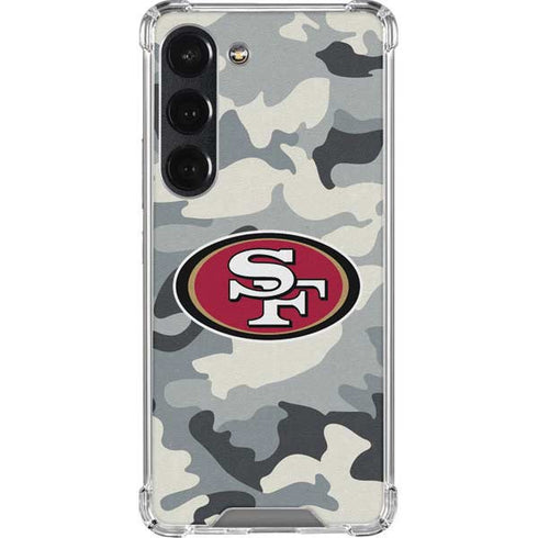 NFL San Francisco 49ers Camo Galaxy S23 Clear Case