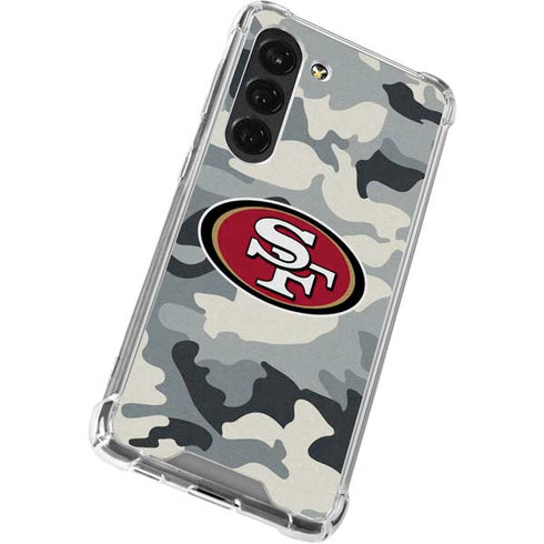 NFL San Francisco 49ers Camo Galaxy S23 Clear Case