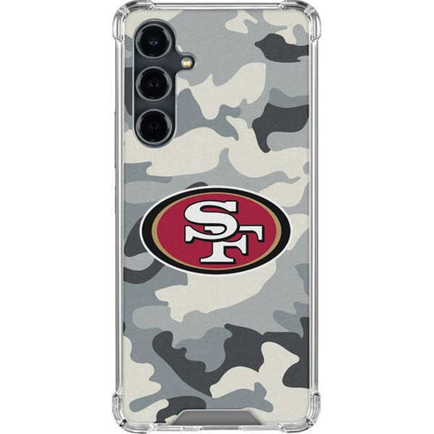NFL San Francisco 49ers Camo Galaxy S23 FE Clear Case