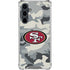 NFL San Francisco 49ers Camo Galaxy S23 FE Clear Case