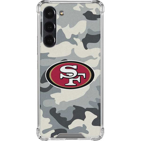 NFL San Francisco 49ers Camo Galaxy S23 Plus Clear Case