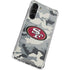 NFL San Francisco 49ers Camo Galaxy S23 Plus Clear Case