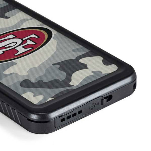 NFL San Francisco 49ers Camo Galaxy S23 Plus Waterproof Case