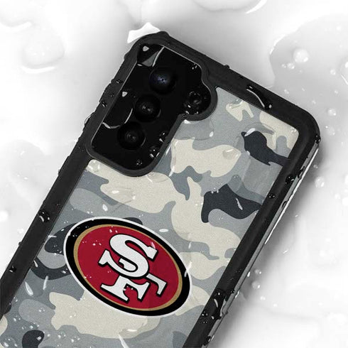 NFL San Francisco 49ers Camo Galaxy S23 Plus Waterproof Case