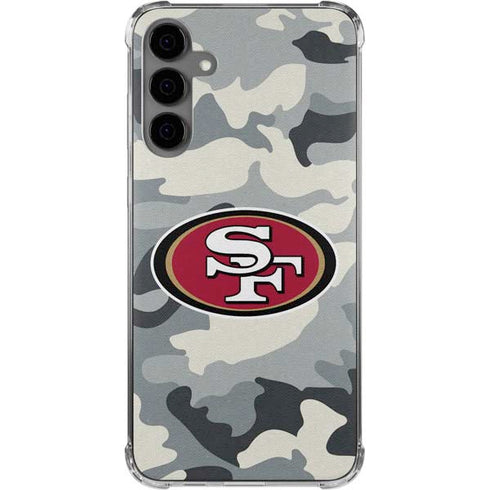 NFL San Francisco 49ers Camo Galaxy S24 Plus Clear Case