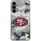 NFL San Francisco 49ers Camo Galaxy S24 Plus Clear Case