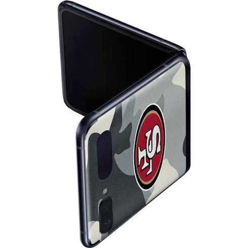 NFL San Francisco 49ers Camo Galaxy Z Flip Skin