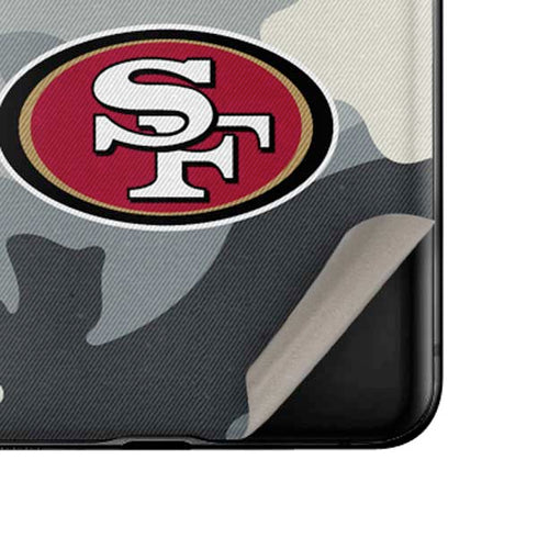 NFL San Francisco 49ers Camo Galaxy Z Flip Skin