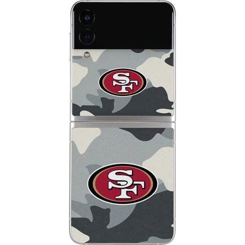 NFL San Francisco 49ers Camo Galaxy Z Flip3 5G Skin