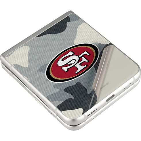 NFL San Francisco 49ers Camo Galaxy Z Flip3 5G Skin