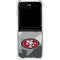 NFL San Francisco 49ers Camo Galaxy Z Flip5 5G Clear Case