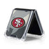 NFL San Francisco 49ers Camo Galaxy Z Flip5 5G Clear Case