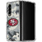 NFL San Francisco 49ers Camo Galaxy Z Fold4 5G Clear Case