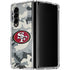 NFL San Francisco 49ers Camo Galaxy Z Fold4 5G Clear Case