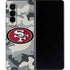 NFL San Francisco 49ers Camo Galaxy Z Fold4 5G Skin