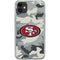 NFL San Francisco 49ers Camo iPhone 11 Clear Case
