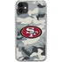NFL San Francisco 49ers Camo iPhone 11 Clear Case