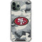 NFL San Francisco 49ers Camo iPhone 11 Pro Max Clear Case