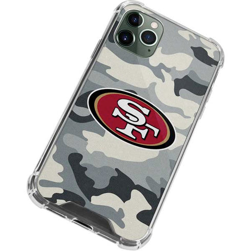 NFL San Francisco 49ers Camo iPhone 11 Pro Max Clear Case