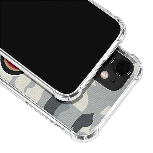 NFL San Francisco 49ers Camo iPhone 12 Clear Case
