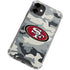NFL San Francisco 49ers Camo iPhone 12 Mini Clear Case