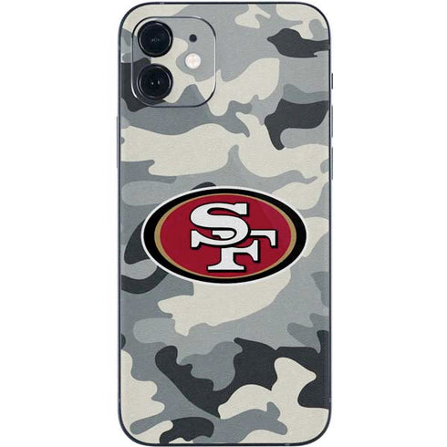NFL San Francisco 49ers Camo iPhone 12 Mini Skin