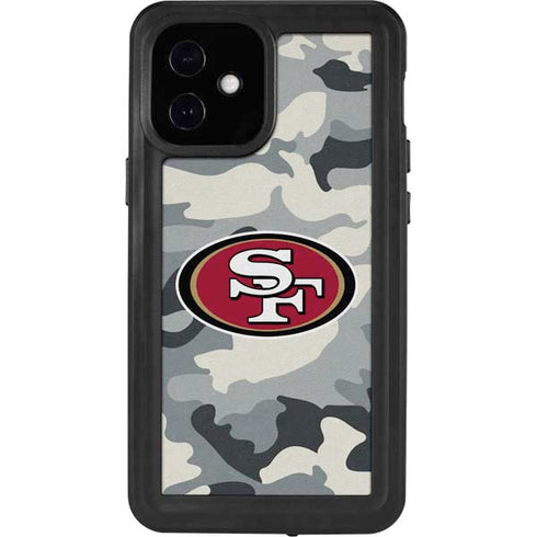 NFL San Francisco 49ers Camo iPhone 12 Mini Waterproof Case