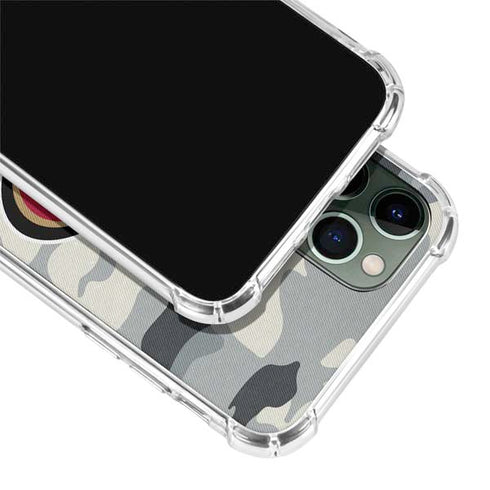 NFL San Francisco 49ers Camo iPhone 12 Pro Clear Case