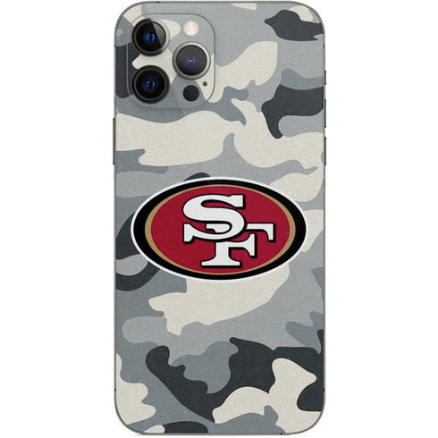 NFL San Francisco 49ers Camo iPhone 12 Pro Skin