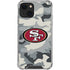 NFL San Francisco 49ers Camo iPhone 13 Mini Clear Case