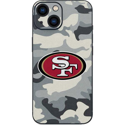 NFL San Francisco 49ers Camo iPhone 13 Mini Skin
