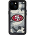 NFL San Francisco 49ers Camo iPhone 13 Mini Waterproof Case