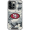 NFL San Francisco 49ers Camo iPhone 13 Pro Clear Case