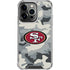 NFL San Francisco 49ers Camo iPhone 13 Pro Clear Case