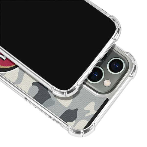NFL San Francisco 49ers Camo iPhone 13 Pro Clear Case