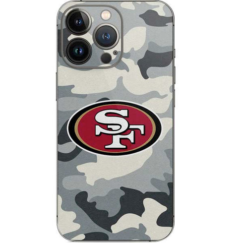 NFL San Francisco 49ers Camo iPhone 13 Pro Skin