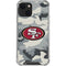 NFL San Francisco 49ers Camo iPhone 14 Clear Case