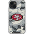 NFL San Francisco 49ers Camo iPhone 14 Clear Case